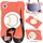 Per Samsung Galaxy Tab A9 8.7 2023 Custodia tablet PC ibrida in silicone con tracolla (arancione corallo)