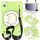 Per Samsung Galaxy Tab A9 8.7 2023 Custodia tablet PC ibrida in silicone con tracolla (verde) Per Samsung Galaxy Tab A9 8.7 2023 Custodia tablet PC ibrida in silicone con tracolla (verde)