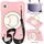 Custodia per tablet PC ibrida in silicone per Samsung Galaxy Tab A9 8.7 2023 con tracolla (rosa)