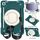 Per Samsung Galaxy Tab A9+ 11 2023 Custodia tablet PC ibrida in silicone con tracolla (verde nerastro) Per Samsung Galaxy Tab A9+ 11 2023 Custodia tablet PC ibrida in silicone con tracolla (verde nerastro)