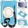 Per Samsung Galaxy Tab A9+ 11 2023 Custodia tablet PC ibrida in silicone con tracolla (blu cielo) Per Samsung Galaxy Tab A9+ 11 2023 Custodia tablet PC ibrida in silicone con tracolla (blu cielo)