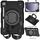 Per Samsung Galaxy Tab A9+ 11 2023 Custodia tablet PC ibrida in silicone con tracolla (nera) Per Samsung Galaxy Tab A9+ 11 2023 Custodia tablet PC ibrida in silicone con tracolla (nera)
