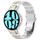 Per Samsung Galaxy Watch 6/6 Cinturino per orologio in acciaio inossidabile stile classico con bottoni (argento oro) Per Samsung Galaxy Watch 6/6 Cinturino per orologio in acciaio inossidabile stile classico con bottoni (argento oro)
