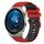 Per Huawei Watch GT3 Pro 43mm 20mm Cinturino in silicone bicolore a scacchi (rosso + nero) Per Huawei Watch GT3 Pro 43mm 20mm Cinturino in silicone bicolore a scacchi (rosso + nero)
