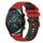 Per Huawei Watch GT2 42mm 20mm Cinturino in silicone bicolore a scacchi (rosso + nero) Per Huawei Watch GT2 42mm 20mm Cinturino in silicone bicolore a scacchi (rosso + nero)