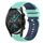 Per Huawei Watch GT2 42mm 20mm Cinturino in silicone bicolore a scacchi (verde acqua + blu) Per Huawei Watch GT2 42mm 20mm Cinturino in silicone bicolore a scacchi (verde acqua + blu)