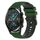 Per Huawei Watch 2 Cinturino in silicone bicolore a scacchi da 20 mm (verde Amy + nero) Per Huawei Watch 2 Cinturino in silicone bicolore a scacchi da 20 mm (verde Amy + nero)