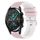 Per Huawei Watch 2 Cinturino in silicone bicolore a scacchi da 20 mm (rosa + bianco) Per Huawei Watch 2 Cinturino in silicone bicolore a scacchi da 20 mm (rosa + bianco)