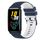 Cinturino per orologio in silicone bicolore a scacchi da 20 mm For Honor Watch ES (blu scuro + bianco) Cinturino per orologio in silicone bicolore a scacchi da 20 mm For Honor Watch ES (blu scuro + bianco)
