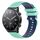 Per Xiaomi Watch S1 Cinturino per orologio in silicone bicolore a scacchi da 22 mm (verde acqua + blu) Per Xiaomi Watch S1 Cinturino per orologio in silicone bicolore a scacchi da 22 mm (verde acqua + blu)
