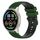 Per Xiaomi Watch Sport 22mm Cinturino in silicone bicolore a scacchi (verde Amy + nero) Per Xiaomi Watch Sport 22mm Cinturino in silicone bicolore a scacchi (verde Amy + nero)