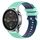Per Xiaomi Watch Color 22mm Cinturino in silicone bicolore a scacchi (verde acqua + blu) Per Xiaomi Watch Color 22mm Cinturino in silicone bicolore a scacchi (verde acqua + blu)