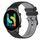 Per Xiaomi Haylou RT2 LS10 Cinturino in silicone bicolore a scacchi da 22 mm (nero + grigio) Per Xiaomi Haylou RT2 LS10 Cinturino in silicone bicolore a scacchi da 22 mm (nero + grigio)