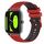 Per Xiaomi Haylou RS4 LS12 Cinturino in silicone bicolore a scacchi da 22 mm (rosso + nero)