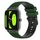 Per Xiaomi Haylou RS4 LS12 Cinturino in silicone bicolore a scacchi da 22 mm (verde Amy + nero)