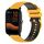 Per Xiaomi Haylou GST LS09B Cinturino per orologio in silicone bicolore a scacchi da 22 mm (giallo + nero)