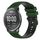 Per Xiaomi Haylou RT LS05S Cinturino per orologio in silicone bicolore a scacchi da 22 mm (verde amy + nero)