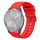 Per Garmin Vivomove 3S 18mm Cinturino in silicone morbido a tinta unita (rosso)