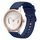 Per Garmin Vivomove 20mm cinturino in silicone morbido a tinta unita (blu navy)