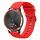 Per Garmin Vivomove HR Sport 20mm Cinturino in silicone morbido a tinta unita (rosso)