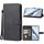 Custodia in pelle per telefono Honor Magic6 Pro (nera)