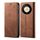 Custodia per telefono in pelle flip con texture denim per Honor Magic6 Lite / X9b 5G (marrone) Custodia per telefono in pelle flip con texture denim per Honor Magic6 Lite / X9b 5G (marrone)