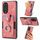 Custodia per telefono a portafoglio con carta ad anello retrò per Honor X50 (rosa) Custodia per telefono a portafoglio con carta ad anello retrò per Honor X50 (rosa)