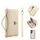 Per Samsung Galaxy S24 Ultra 5G Custodia a tracolla multifunzionale con cerniera Portafoglio in pelle Litchi (Beige)