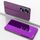 Custodia per telefono in pelle con vibrazione orizzontale a specchio placcato per Honor X7b con supporto (viola) Custodia per telefono in pelle con vibrazione orizzontale a specchio placcato per Honor X7b con supporto (viola)