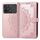 Per Xiaomi Redmi K70 Custodia per cellulare in pelle con motivo floreale mandala (oro rosa) Per Xiaomi Redmi K70 Custodia per cellulare in pelle con motivo floreale mandala (oro rosa)