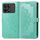 Custodia per telefono in pelle goffrata con fiori mandala per Xiaomi Redmi K70E (verde) Custodia per telefono in pelle goffrata con fiori mandala per Xiaomi Redmi K70E (verde)