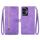 Custodia per telefono in pelle con cerniera fiore goffrato per Honor 100 (viola) Custodia per telefono in pelle con cerniera fiore goffrato per Honor 100 (viola)