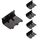 Sportelli batteria di ricambio per coperchio batteria controller wireless Xbox One da 5 pezzi (nero) Sportelli batteria di ricambio per coperchio batteria controller wireless Xbox One da 5 pezzi (nero)
