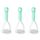 3 pezzi da cucina manuale per schiacciapatate, integratore per bambini, strumento per schiacciare gli alimenti (verde)