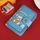 Porta carte anti-smagnetizzazione a forma di cartone animato festivo Borsa porta carte ID per cambio fortunato, Colore: blu