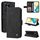 Per Honor 90 GT Skin Feel Life Tree Custodia in pelle con bottoni in metallo (nera)