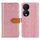 Custodia per telefono in pelle goffrata floreale europea per Honor X7b (rosa) Custodia per telefono in pelle goffrata floreale europea per Honor X7b (rosa)