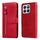 Custodia per cellulare in pelle con cerniera alla moda per Honor X8b (rossa) Custodia per cellulare in pelle con cerniera alla moda per Honor X8b (rossa)
