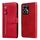 Custodia per cellulare in pelle con cerniera alla moda per Honor 90 GT (rossa)