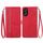 Custodia per telefono in pelle con cerniera fiore goffrato per Honor X5 Plus (rossa) Custodia per telefono in pelle con cerniera fiore goffrato per Honor X5 Plus (rossa)