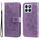 Custodia per cellulare in pelle con stampa a fiori a 7 petali per Honor X8b (viola chiaro) Custodia per cellulare in pelle con stampa a fiori a 7 petali per Honor X8b (viola chiaro)