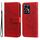Custodia per cellulare in pelle con stampa a fiori a 7 petali per Honor 90 GT (rossa) Custodia per cellulare in pelle con stampa a fiori a 7 petali per Honor 90 GT (rossa)