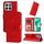 Custodia per telefono in pelle girasole goffrata per Honor X8b (rossa)