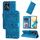 Custodia per telefono in pelle girasole goffrata per Honor 90 GT (blu)
