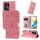 Custodia per telefono in pelle girasole goffrata per Honor 90 GT (oro rosa) Custodia per telefono in pelle girasole goffrata per Honor 90 GT (oro rosa)