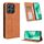 Custodia per telefono in pelle con texture retrò con fibbia magnetica per Honor X8b 4G (marrone) Custodia per telefono in pelle con texture retrò con fibbia magnetica per Honor X8b 4G (marrone)