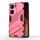 Per vivo iQOO Neo9 5G Punk Armor 2 in 1 PC + custodia per telefono in TPU con supporto (rosso chiaro) Per vivo iQOO Neo9 5G Punk Armor 2 in 1 PC + custodia per telefono in TPU con supporto (rosso chiaro)
