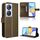 Custodia per telefono in pelle con texture diamante per Honor Play 50 Plus (marrone) Custodia per telefono in pelle con texture diamante per Honor Play 50 Plus (marrone)