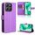 Custodia per telefono in pelle con texture diamante per Honor X8b 4G (viola) Custodia per telefono in pelle con texture diamante per Honor X8b 4G (viola)