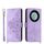 Custodia per telefono in pelle a portafoglio con fiori in rilievo per Honor X9a (viola) Custodia per telefono in pelle a portafoglio con fiori in rilievo per Honor X9a (viola)